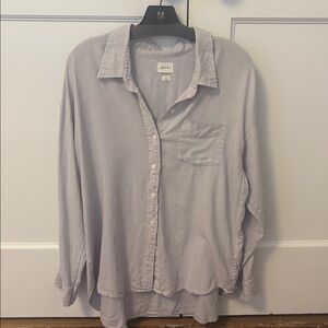 Aritzia Wilfred Free Boyfriend Linen Shirt EUC